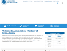 Tablet Screenshot of annunciationcrestwood.com